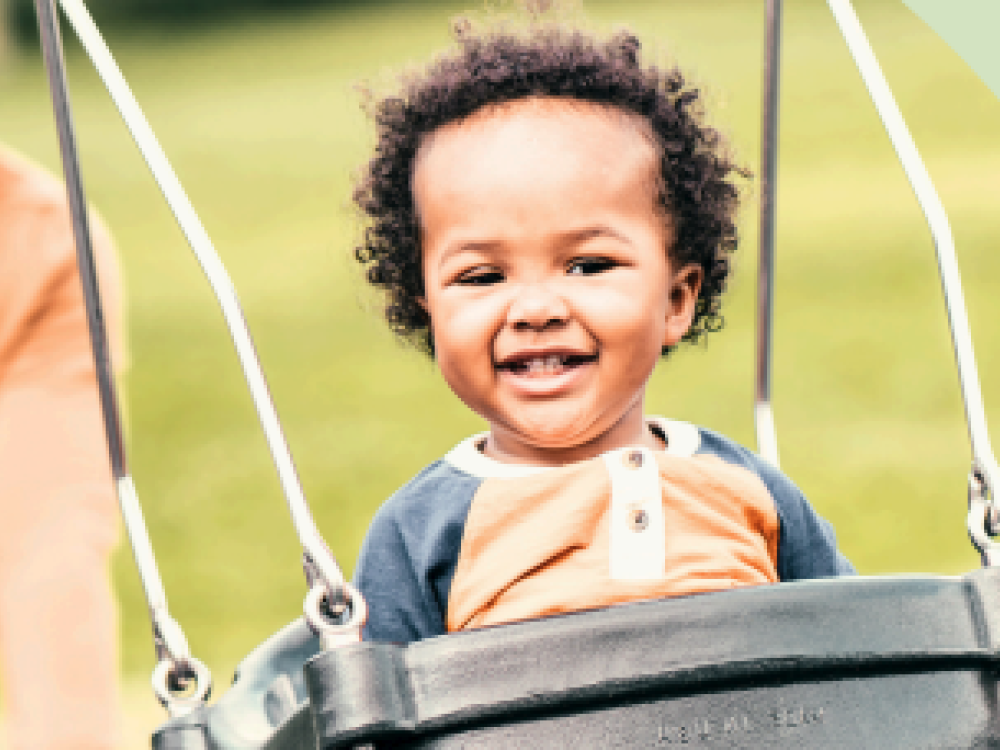 Child on swing